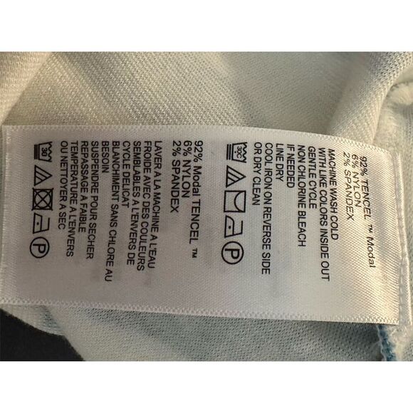 Tommy Bahama Petites Blue Zanzebra Sheath Dress Knee Length PS - Picture 6 of 7